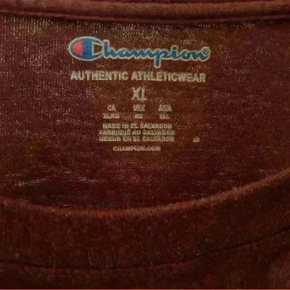 Champion maroon red t-shirt - Picture 3 of 3